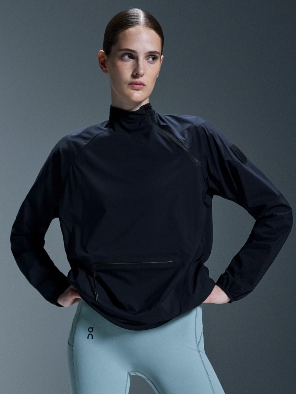 On Running Navy Half-Zip Lightweight Pullover